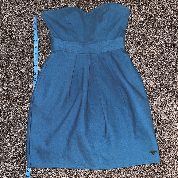 ROXY JUNIORS WOMEN’S SIZE XS 3 STRAPLESS LINED MINI DRESS WITH POCKETS!!! - Picture 1 of 4